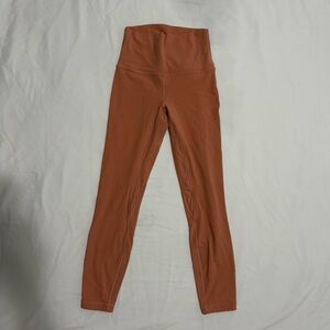 Women’s Lululemon Align High Rise Pant 25’ in Sunny Coral Size 4